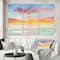 Designart - Pastel Pink And Blue Clouds - Traditional Premium Canvas Wall Art